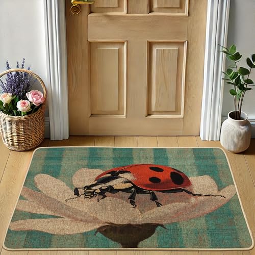 Tapis d'entrée en caoutchouc imperméable premium au design floral raffiné - 6