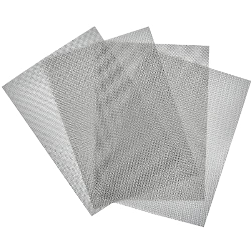 DODUOS 4PCS Stainless Steel Woven Wire Mesh Sheet, 21x30cm Mouse Rodent Insect Mesh Screen Filter Panels Vent, Metal Rodent Mesh Gauze Net for Mice Rodent Proof Rat Insect Control