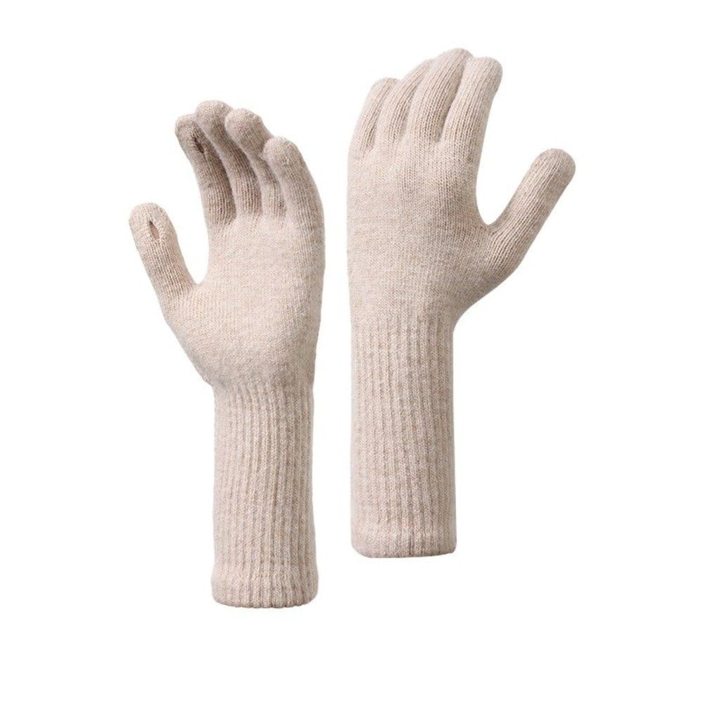 Womens Windproof Warm Elastic Soft Running Cycling Touchscreen Long Knit Gloves