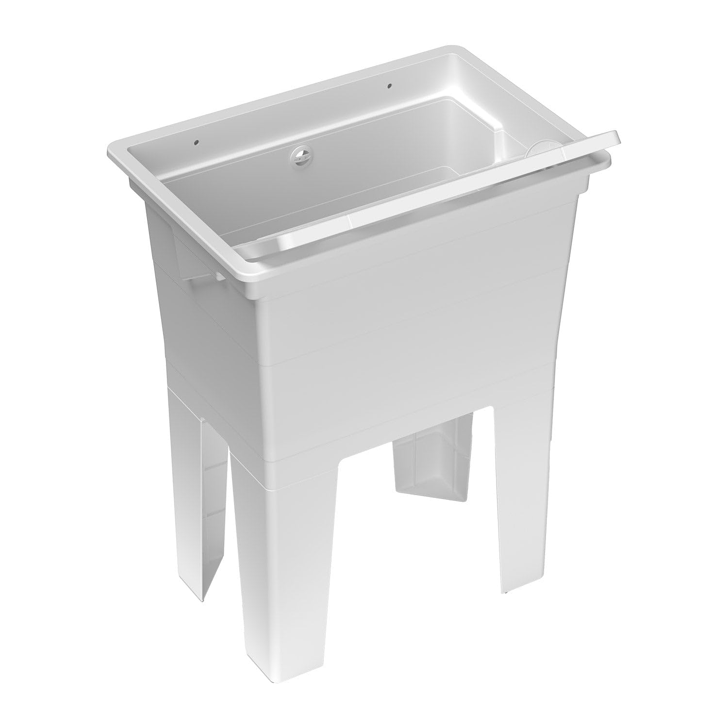 Giordanoshop Mobile Lavatoio 59x40x74 cm Monoblocco in Resina PP Bianco