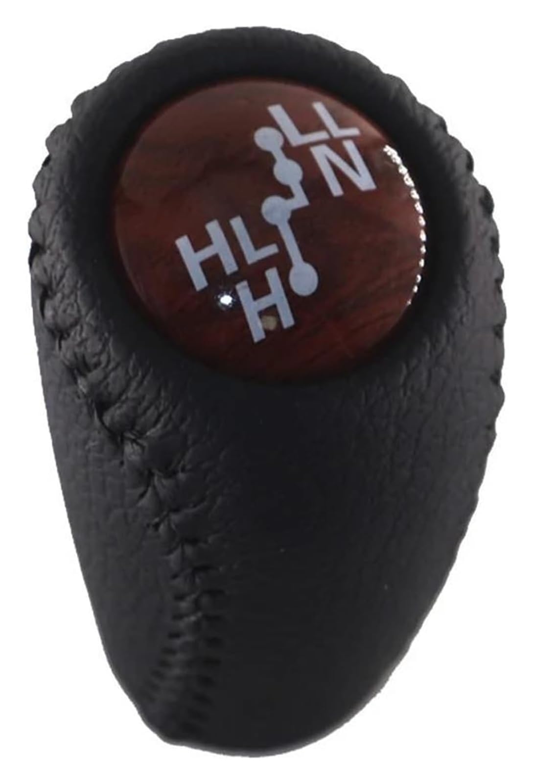 UTONGMU Manual Gear Shift Knob for Toyota for Hilux for Fortuner MK6 MK7 2011-2014 Manual Gear Shift Knob Boot Cover Gaiter Lever Shifter Handle Stick(Wood)