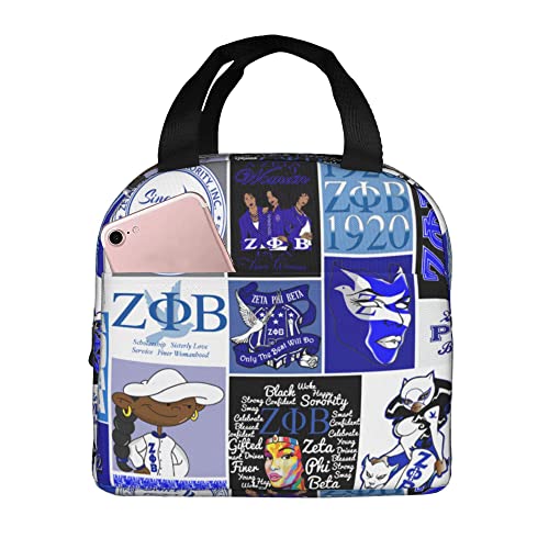 SOMIK Bolsa de almuerzo aislada para mujeres y niñas, portátil, a prueba de fugas, térmica bonita para mantener la comida fresca para el trabajo de oficina, picnic, senderismo, playa (A2)