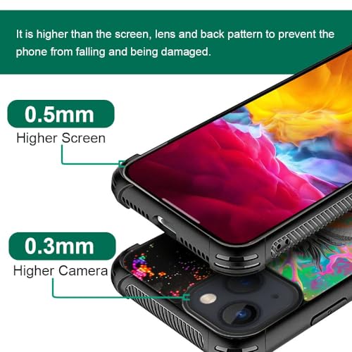 CARLOCA Compatible with iPhone 15 Case,Trippy Dragon Colorful Graphic Design Shockproof Anti-Scratch Drop Protection Case for iPhone 15 - image 6