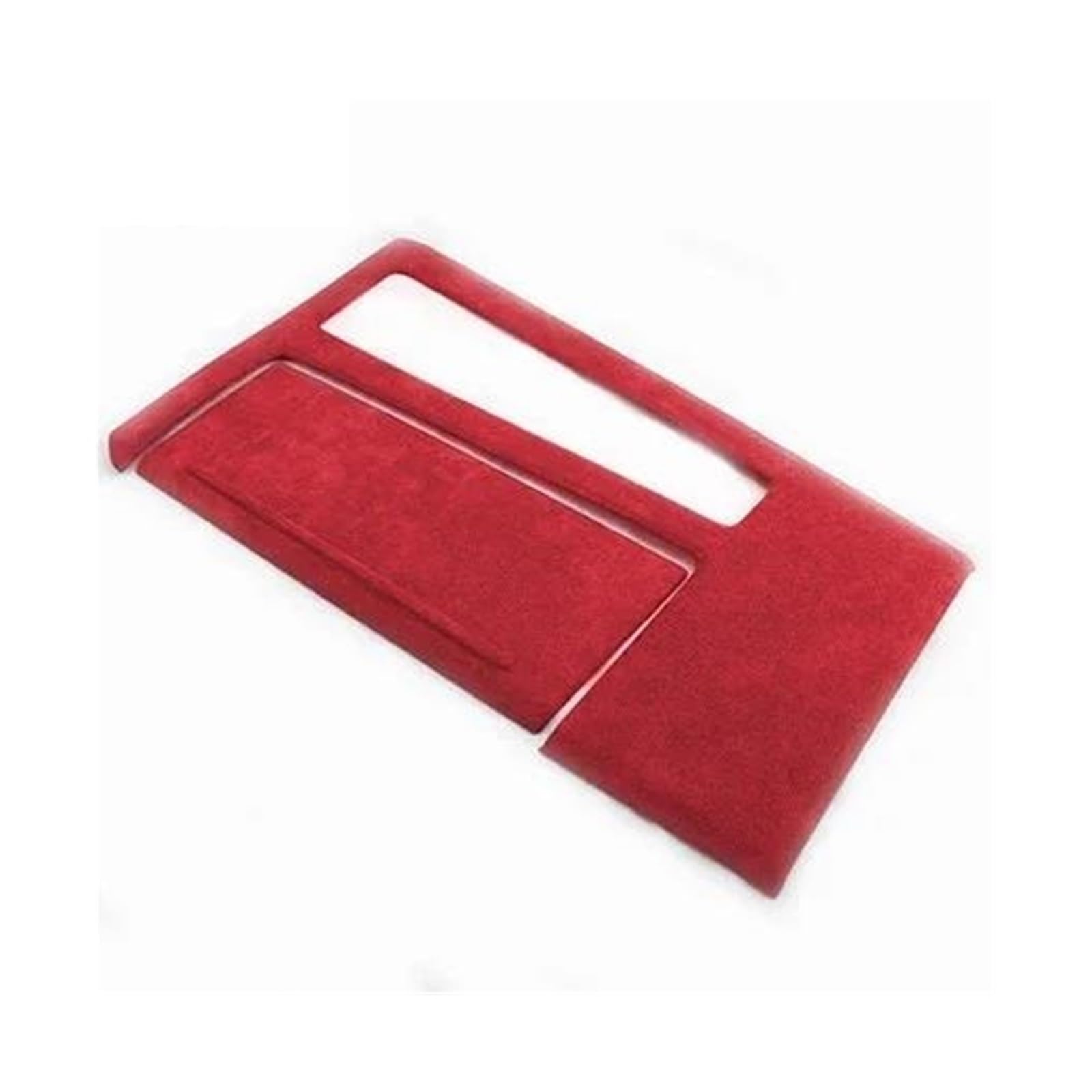 Fcaopcwama Gear Panel Red Rhd For Audi A6 C8 A7 Rs7 2019-2024 Suede Overlay Panels On Dashboard Armrest Gear Control And Doors Car Armrest Storage Box