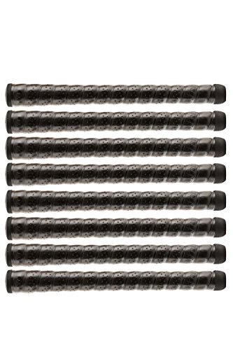 Set of 8 WINN EXCEL WRAP Golf Grip - Extremely Cushioned & Ultra-Comfortable - Ultra-Tacky Feel & Shock Absorption - 65% More Shock Absorbing Than Rubber - Hailed by Arthritic and Hand Fatigue Sufferers - Winn's Original Historic Designs - Classic Look - Great Performance for Dry Weather Play - Slightly Thicker Polymer Grip Layer - Pain-Free Playability - Winn's Hallmark Grip