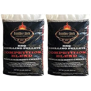 Lumber Jack Competition Blend Maple-Hickory-Cherry BBQ Grilling Pellets – 40 lbs.