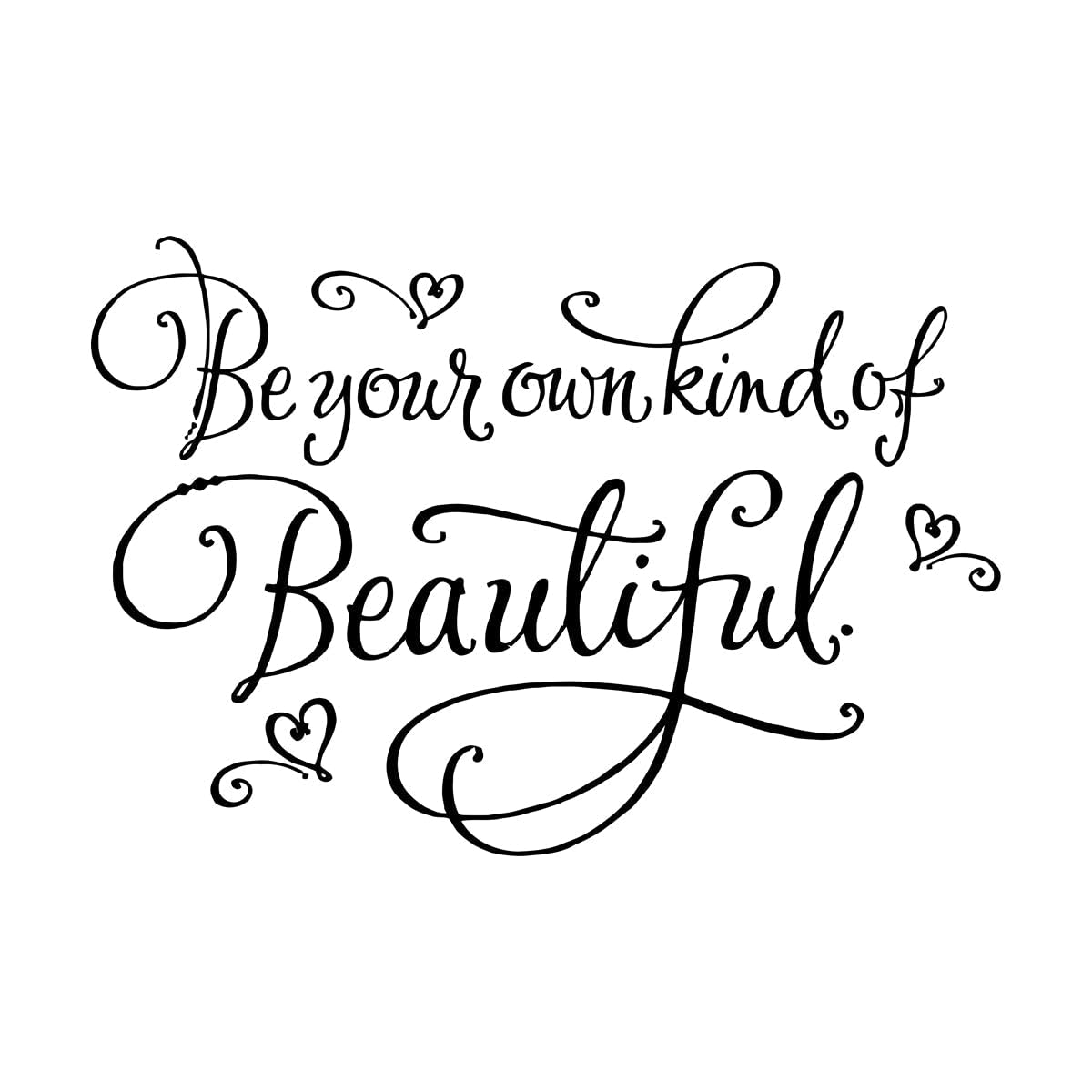 Lzhouting Wall Stickers 1353 Bathroom Vinyl Stickers Bedroom Wall Decor Bathroom Decor Be Your Own Kind Of Beautiful Wall Decal Bathroom Wall Art Small - 28X42cm