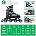 ECOO Inline Skates for Girls and Boys Ages 5-8 8-12 Light up Wheels, Adjustable Size Roller Skates Blades Kids Adult Women Outdoor