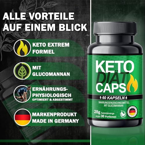 NEU: Saint Nutrition® Keto Diet Caps – Stoffwechsel Rezeptur extrem, schnell & endlich für Frauen + Männer mit hochwertige natürliche Inhaltsstoffe, Nahrungsergänzungsmittel 60 Stück – Bild 5