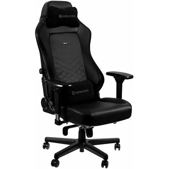 noblechairs Hero Gaming Chair 150 kg Load Capacity, PU Faux Leather Office Chair, Ergonomic, Gamer Chair with Including Cushi