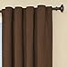 Beautyrest 11239042X084CH Chenille 42-Inch by 84-Inch Rod Pocket Single Window Curtain Panel, Chocolate
