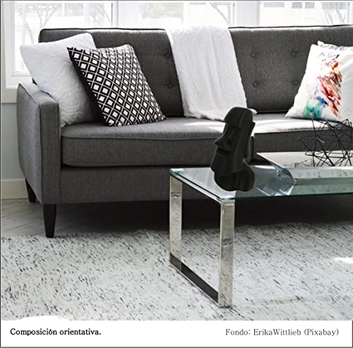 Statuina di Moai 15 cm di altezza, realizzata in