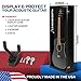 PENNZONI Acoustic Guitar Display Case - Acrylic Acoustic Guitar Case - Guitar Display Case Wall Mount Made from Hardwood Frame & Clear Acrylic - Black w/Black Felt