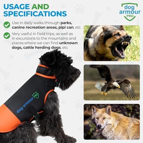 Miniatura 3 de Dog Armour PRO - Chaleco arnés para perros medianos  Accesorios para perros sin estrangulamiento para proteger a tu mascota de ataques de animales y