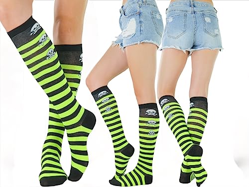 Image of ToBeInStyle Women's Colorful Patterned Design Knee High Socks
