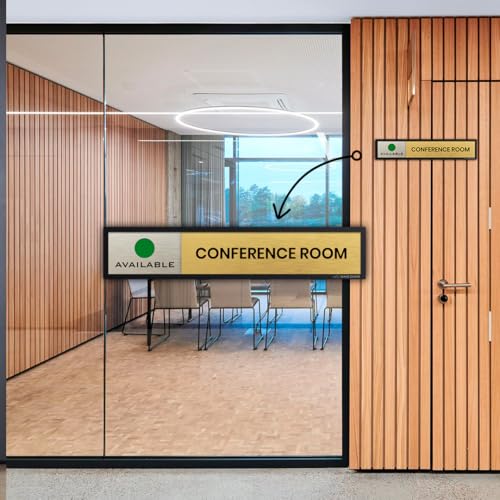 Image of SMEDOR Conference Room Professional Sliding Sign Board Made of Acrylic Material and ABS