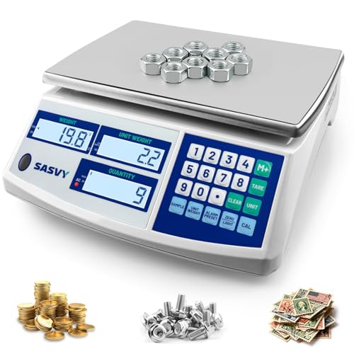 SASVY Counting Scale (66lb/30kg, 0.1g) lb/oz/kg/g...