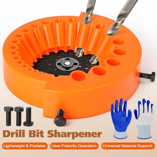 2025 Upgrade Multipurpose Drill Sharpener, handheld drill bit sharpener for grinderd, 2 to 13mm Drill Bits Sharpener Drill Bit Grinding Tool, afilador de brocas 125mm Grinder - Thumbnail 3