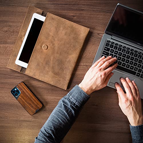 Leather Ipad Case, Ipad Sleeve For 9 To 11 Inch Tablets, Ipad Pro 11 Inch Sleeve, Ipad 10.2 9Th Generation Case – Brown Ipad Portfolio Case, Moonster® Full Grain Leather Tablet Sleeve Ipad Cover Pouch #TOP4