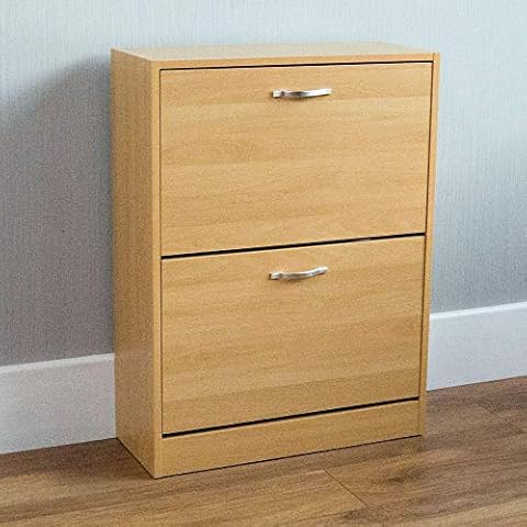 Vida Designs Pine 2 Drawer Shoe Cabinet Cover