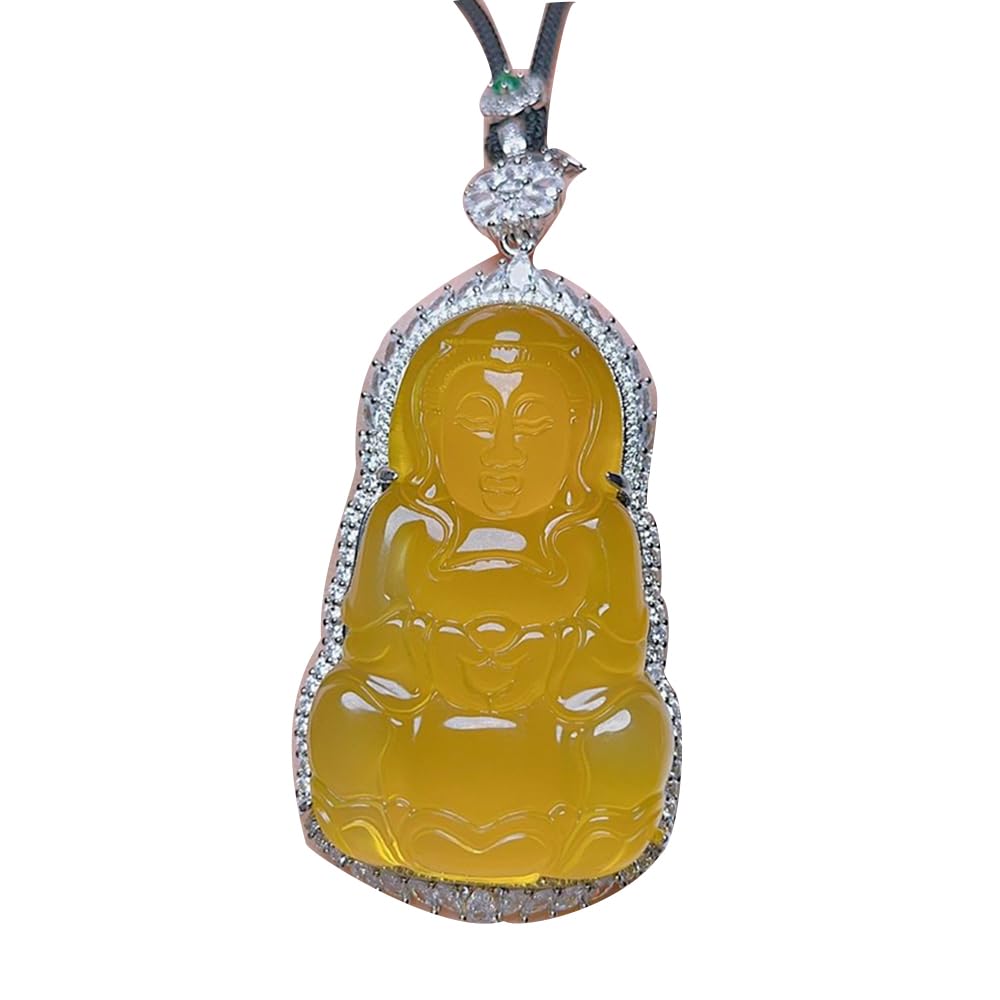 Collier chalcédoine jaune naturel, un bijou source de lumière et de sérénité - 6