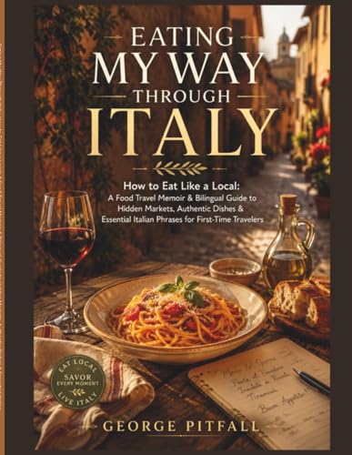 Eating My Way Through Italy: How to Eat Like a Local: A Food Travel Memoir & Bilingual Guide to Hidden Markets, Authentic Dishes & Essential Italian Phrases for First-Time Travelers