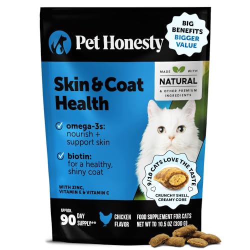 Cat Skin & Coat Health Chews – Crunchy & Creamy