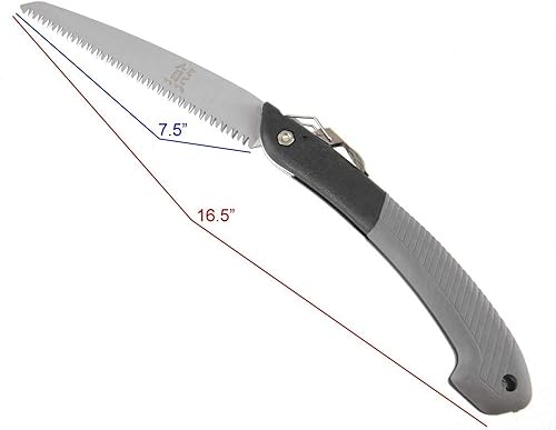 BambooMN Marca - Sierra plegable para bonsái, jardín e Ikebana - Hoja de 7.5 pulgadas - 1 pieza