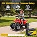 SEFEPODER 24V 9Ah Lithium LiFePO4 Deep Cycle Battery 2 Pack, 3000+ Cycles Rechargeable Battery for Lighting, Scooter, UPS(600W or Less), 24V Power Wheels and More with Built-in 30A BMS