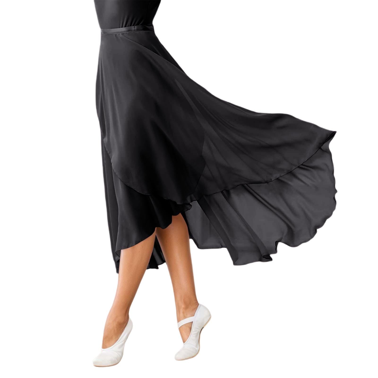 2026 Falda envolvente de ballet para mujer Faldas largas transparentes de baile — view 6