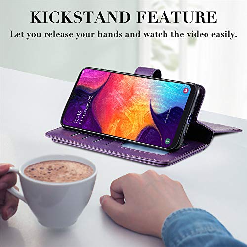 Capa carteira XYX para Xiaomi Poco X3 NFC, cor sólida de couro PU flip carteira com suporte com 10 c