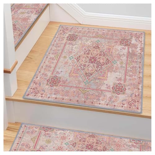 8”x 30” Carpet Stair, Anti-Slip Carpet Treads for Wooden Steps,