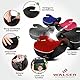 Walser Premium Kinder Sitzerhöhung Auto Andy, Qualitätssieger Sehr Gut* Kindersitz Auto leicht waschbar, Kindersitzerhöhung Auto 125-150 cm neueste Norm ECE R 129, Sitzerhöhung Auto Kinder grau
