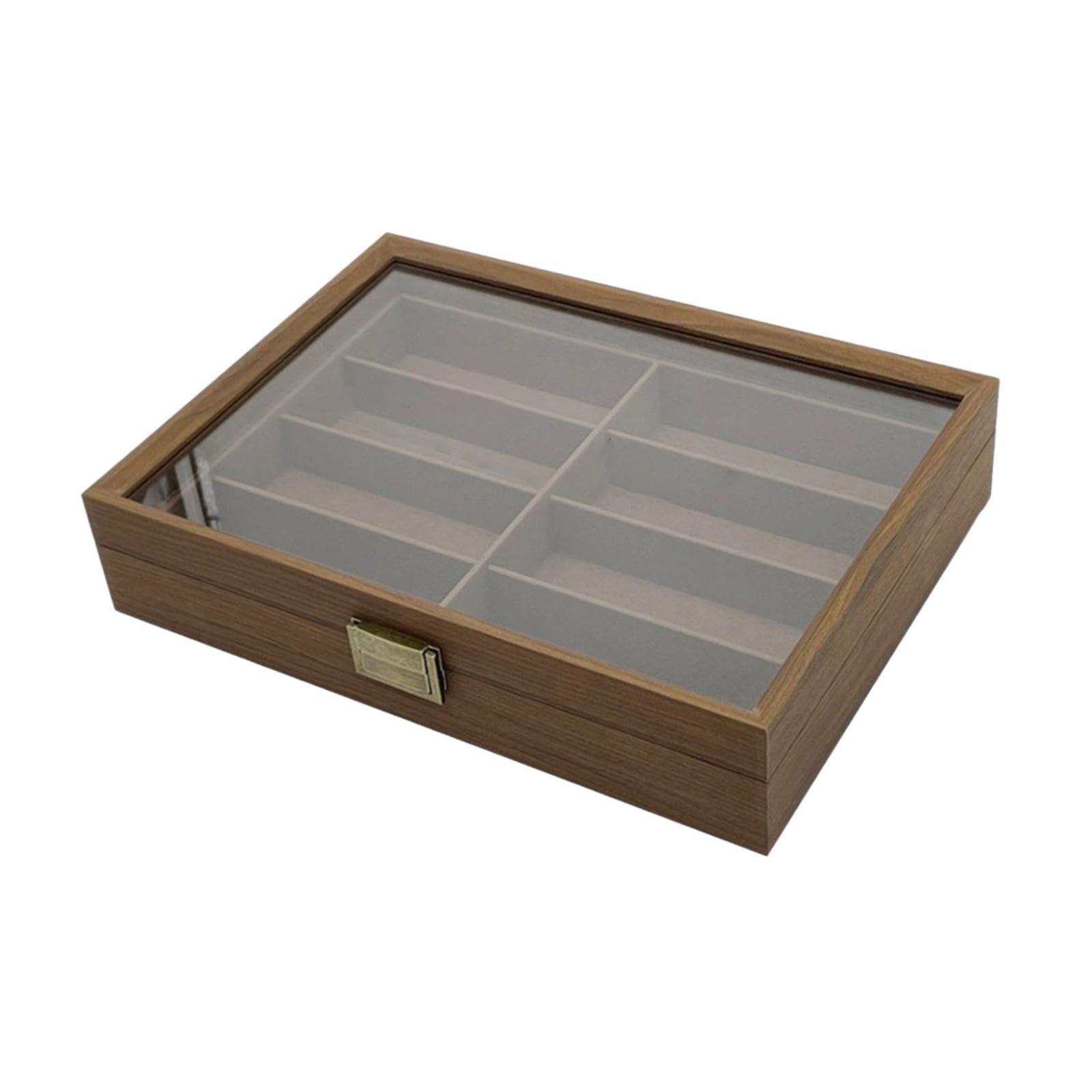 enakshi (label) Wooden Sunglasses Organizer Box 8 Grids Sturdy for Gift Decorations Domestic|Health & Beauty | Vision Care | Eyeglass Cases-picture-27