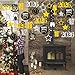 GOER 2026 New Year Festival Party Supplies 31 Pcs Hanging Swirl and Celebration Card,Gold and Black Party Supplies for 2026 New Year Eve Decorations