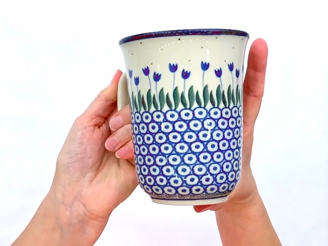 Taza Polmedia Polish Pottery 17 oz Water Tulip miniatura 7