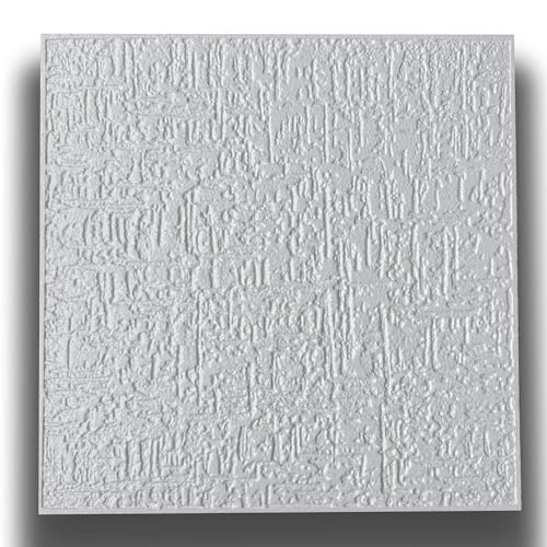 10 o 20mq (40 oppure 80 pezzi) di pannello decorativo a soffitto in polistirene compatto 50x50cm (spess. 1cm) PORTO Pacco da 10 metri quadrati