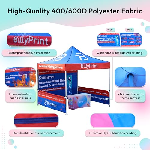 BillyPrint Custom Canopy Tent 10x10