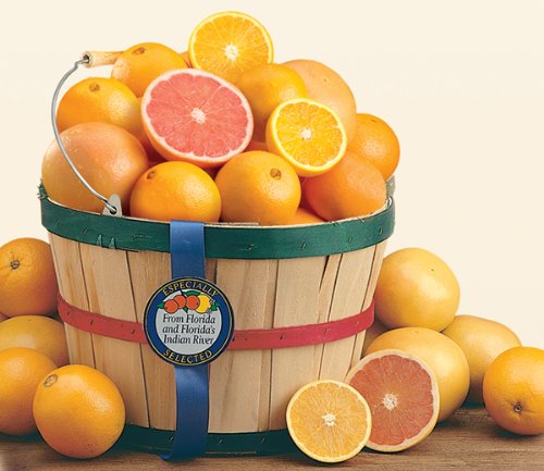 Grove Fresh Ruby Red Grapefruit and Navel Orange Indian River Citrus Basket, Approx. 10lbs