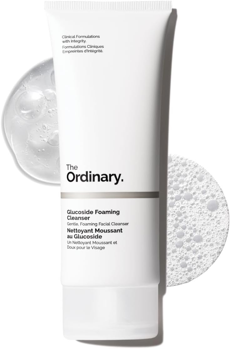 Glucoside Foaming Cleanser, Gentle Foaming Face Wash for All Skin Types Including Sensitive Skin, 5.1 Fl Oz