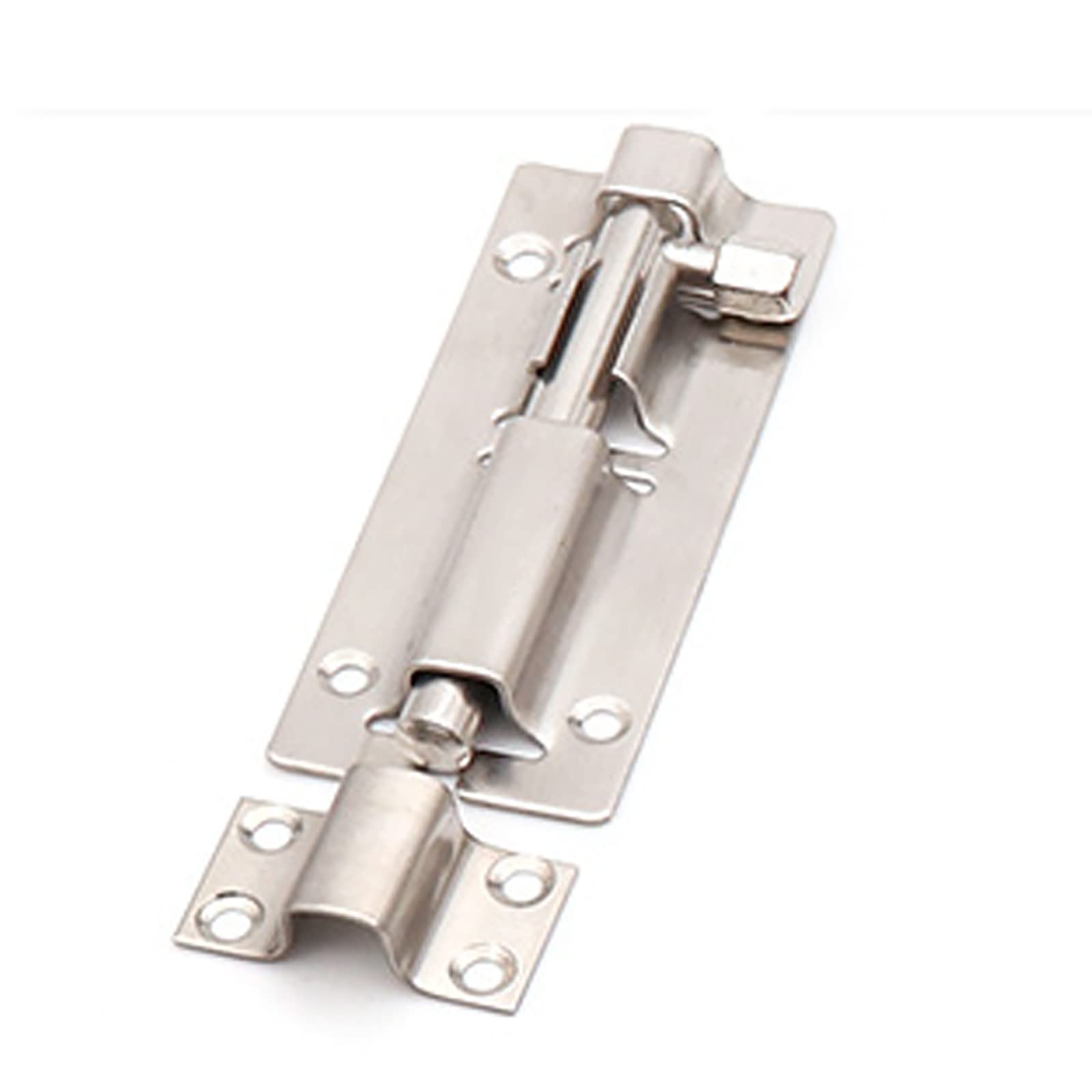 Cgjsefh Silver Door Latch, 304 Stainless Steel Barrel Door Lock Latch Bolt Slide Hardware For Garden Gate Shed Window(,4In)