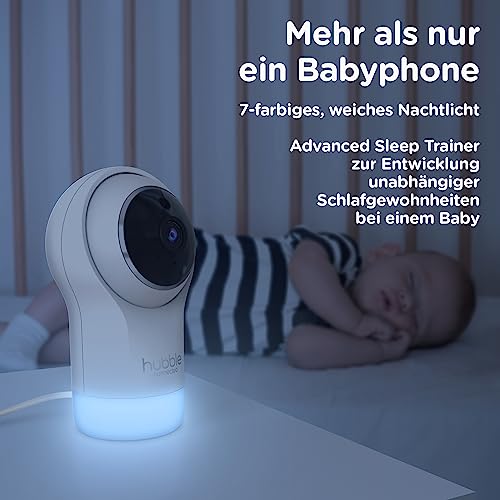 Image of Hubble Pal Glow - HD1080P Smart Wi-Fi Indoor Security Camera with Digital Zoom, Two-Way Communication for Baby or Pet Monitoring, White