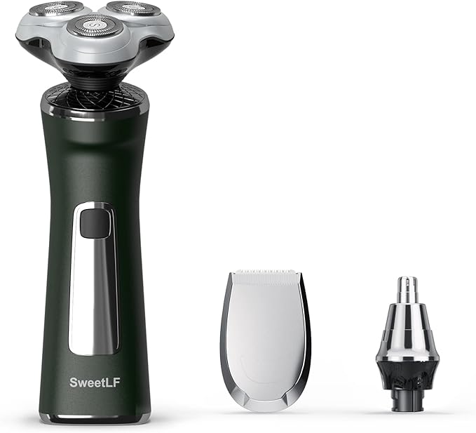 SweetLF Electric Shavers for Men,3 in 1 Rotary Men's Shaver, TypeC