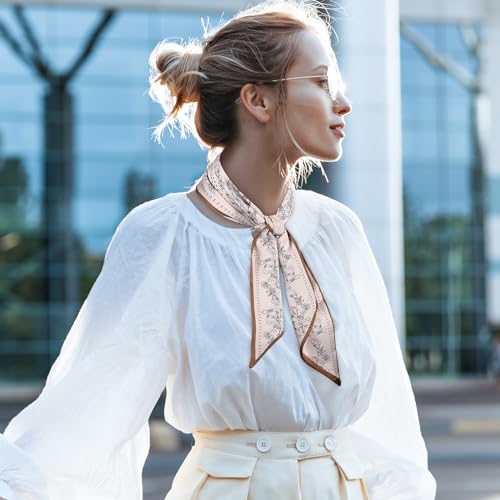 Sightor Hair Scarf for Women Fashion Satin Headbands Scarves Neck Scarf Printed Head Wrap for Beach Bag Accessories3