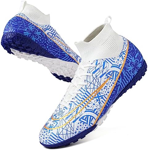 Soccer Cleats Mens Women Indoor Outdoor Soccer Shoes for Big Boy AG/FG