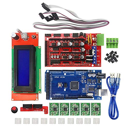 Lysee 3D Printer Parts & Accessories - 3D Printer Kits Ramps 1.4 2004 LCD Screen A4988 NK-Shopping - (Color: Green)