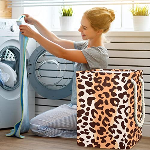 Panier à linge motif léopard pour ranger les vêtements sales - 7