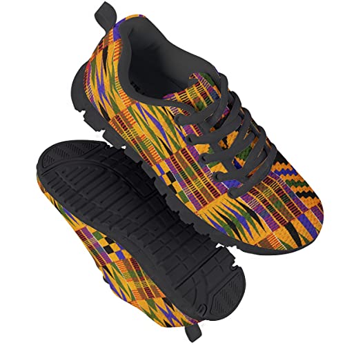 AmzPrint Tie Dye Indigo Fashion Comfortable Unisex-Child Walking Tennis Shoes for Gym Vintage Lace-Up Boys Sneakers Size 134