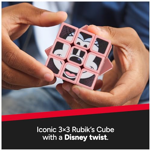 Image of Rubik's Cube Minnie Mouse Cuber, Disney Collectible & Desk Decor, Problem-Solving Brain Teaser, Color-Matching Disney Puzzle, Fidget Toy & Sensory Puzzle for Adults, Teens & Kids, for Ages 8 & Up