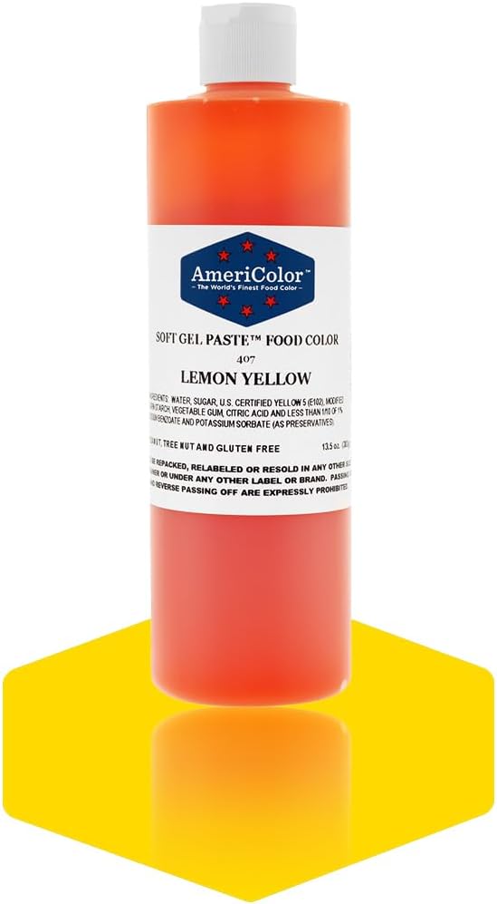 Soft Gel Paste Food Color, 13.5-Ounce, Lemon Yellow